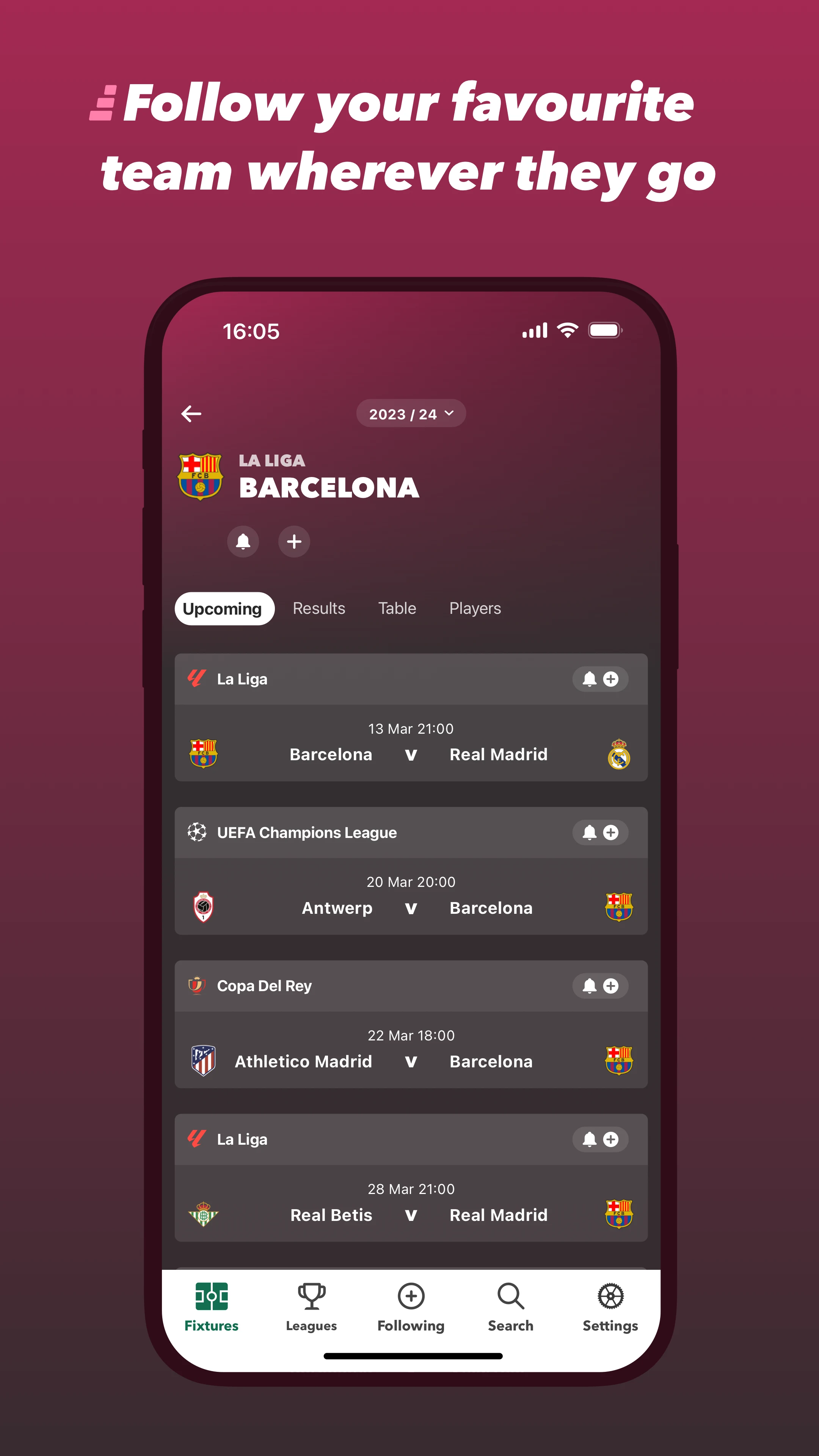FollowScores: Live Scores screenshot