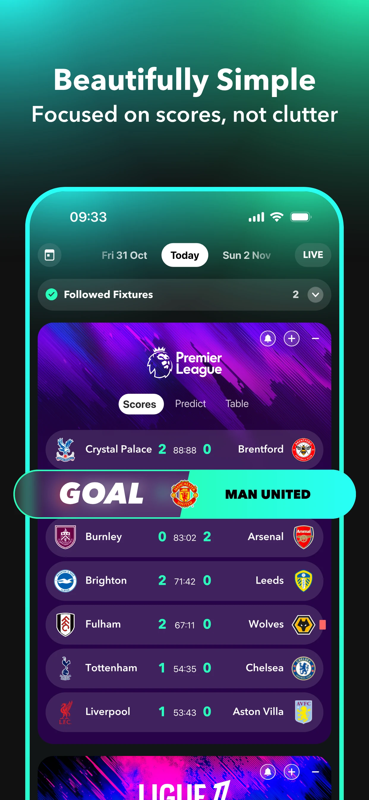 FollowScores: Live Scores screenshot
